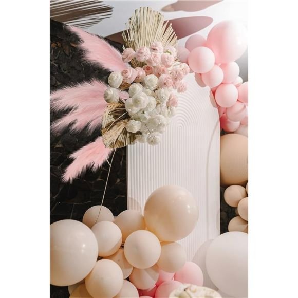 7-Pcs 38"/3.1FT Faux Pampas Grass Large Fluffy Artificial Fake Flower Boho Decor - Picture 5 of 6